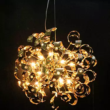 profi chandelier Golden Ball curly