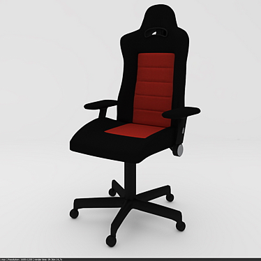 Armchair black-red