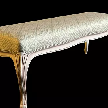 Elegant Louis XVI Bench 3D model image 1 