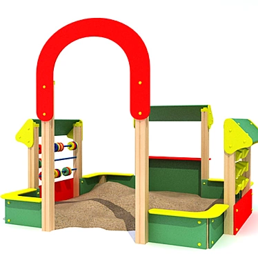 Playful Paradise Sandbox 3D model image 1 