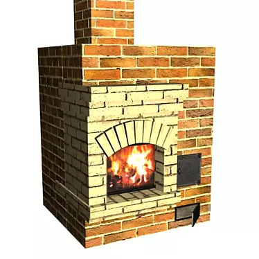 Luxury Sauna Stone Heater: Enhanced with Water Heating 3D model image 1 