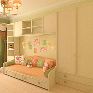 Provence Child's Wardrobe 3D model image 1 