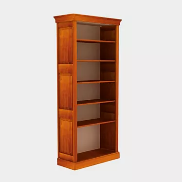 Grange Wooden Book Shelves 3D model image 1 