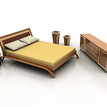 Rattan bed