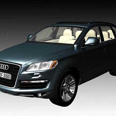 Luxury Audi Car with Stunning Textures 3D model image 1 