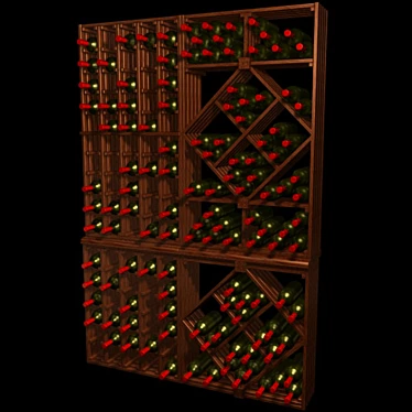 Elegant Wine Storage Solution 3D model image 1 