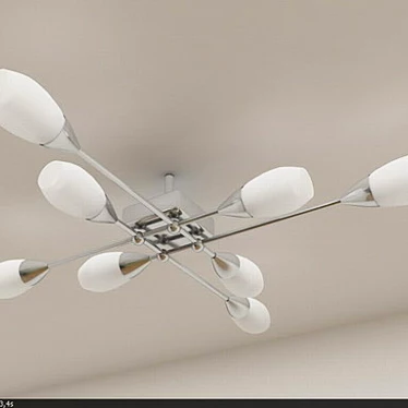 Austrian Globo Chandelier 3D model image 1 