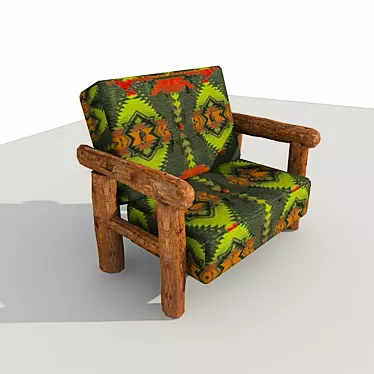 Vintage Country Chair 3D model image 1 