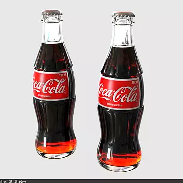 192ml Coca-Cola Bottle V-Ray Mesh Scene 3D model image 1 