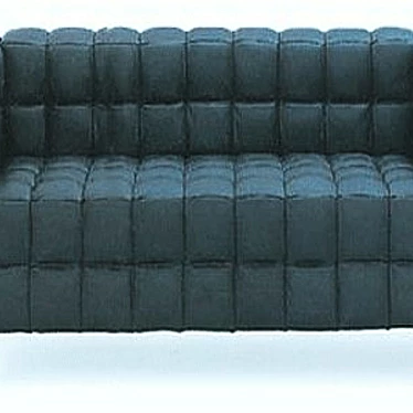 Modern Helmut 2-Seater Sofa 3D model image 1 