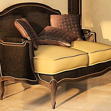 Luxury Sofa by Mantellassi 3D model image 1 