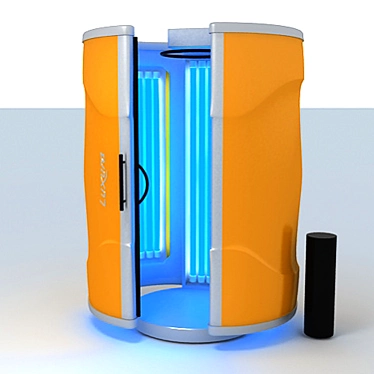 Vertical Sunbed: The Ultimate Tanning Experience 3D model image 1 