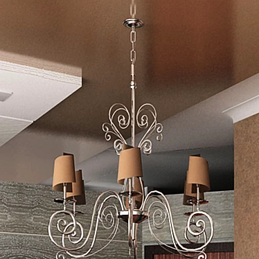 Effusionediluce Italian Chandelier 3D model image 1 