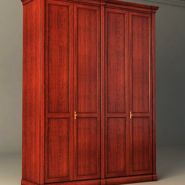 BIBLIOS Wardrobe: Stylish Storage Solution 3D model image 1 