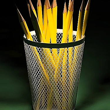 Glass from IKEA with pencils