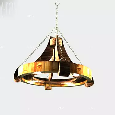 wooden chandelier