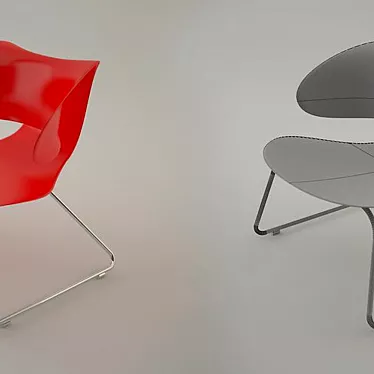 Modern Maxima Armchair Sleek and Lightweight 3D model image 1 