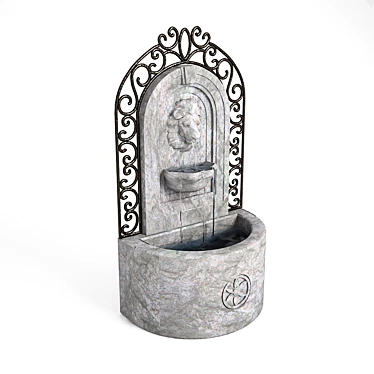 Serenity Falls: Small Decorative Fountain 3D model image 1 