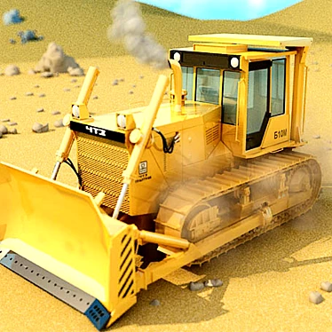 Chelyabinsk-made Bulldozer B10M 3D model image 1 