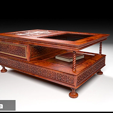 Exquisite Moroccan Coffee Table 3D model image 1 