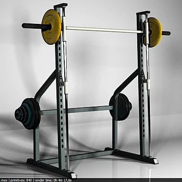 HouseFit HG-2010 Smith Machine Simulator 3D model image 1 