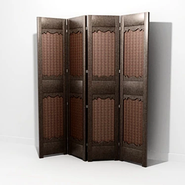 Elegant Screen Divider 3D model image 1 