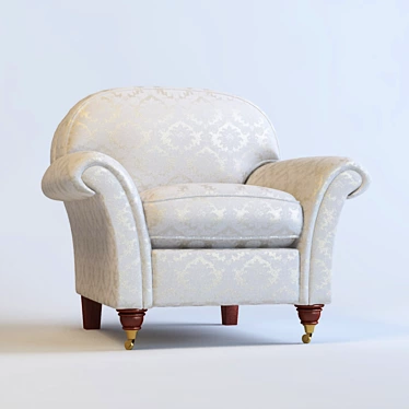 Elegant Laura Ashley Armchair 3D model image 1 