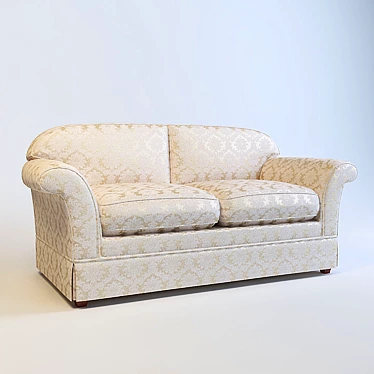 Classic Laura Ashley Sofa 3D model image 1 