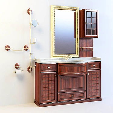 Lineatre Classic Vanity Set 3D model image 1 