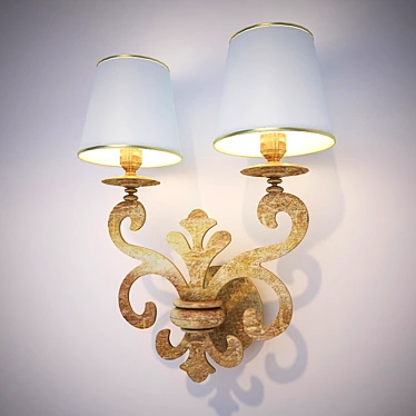 Elegant Wall Sconce: Brighten Your Space! 3D model image 1 