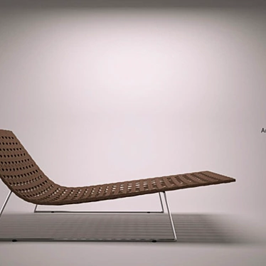 Modern Trenza Chaise Longue: Sleek & Versatile 3D model image 1 