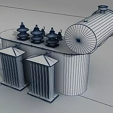 High Voltage Transformer for Homes 3D model image 1 