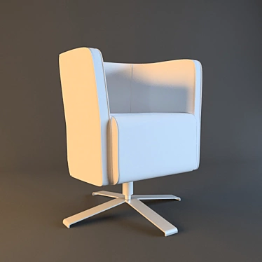 Italian Inspired Desk Chair 3D model image 1 