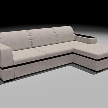 Cozy Mista Pushe Sofa 3D model image 1 