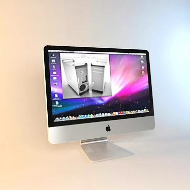 Sleek 21.5" iMac 3D model image 1 