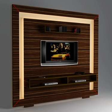 Italian TV Stand 3D model image 1 