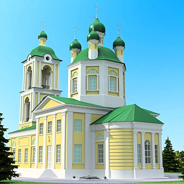 Russian St George Temple in Ivanovo 3D model image 1 