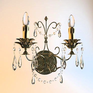 Elegant Prearo Regal Wall Sconce 3D model image 1 