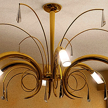 Elegant Davida Chandelier 3D model image 1 