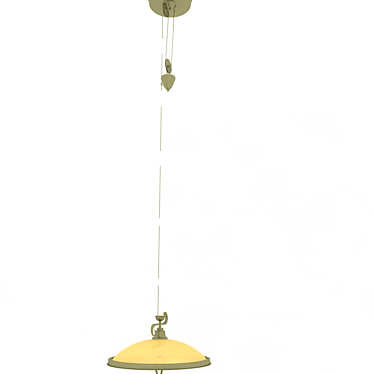 Elegant Austrian Hanging Lamp 3D model image 1 
