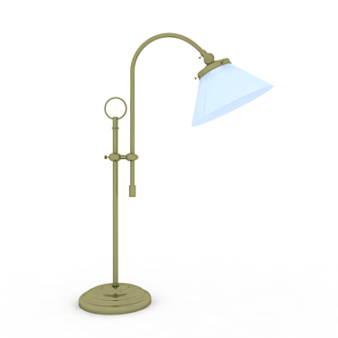 Sleek Desk Lamp 3D model image 1 