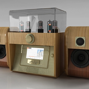 Title: Retro-Sleek Audio Hub 3D model image 1 