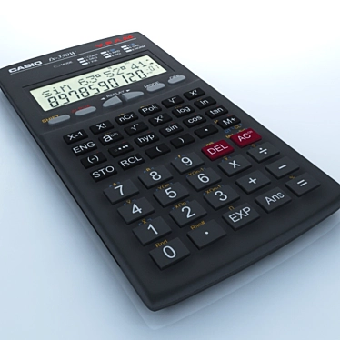 Compact Casio Calculator 3D model image 1 