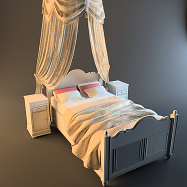 Country Corner Harmonie Bed Set 3D model image 1 