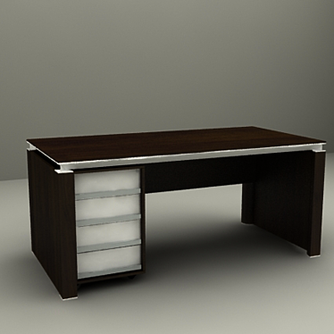 Sleek Writing Desk 3D model image 1 