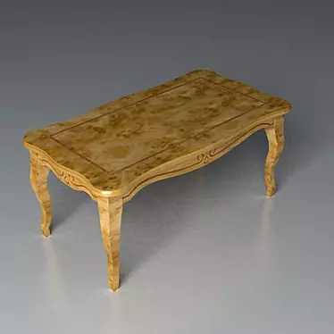 Luxury Venetian Style Coffee Table 3D model image 1 