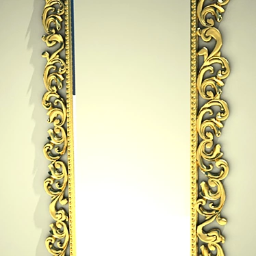 Title: Classic Framed Mirror 3D model image 1 