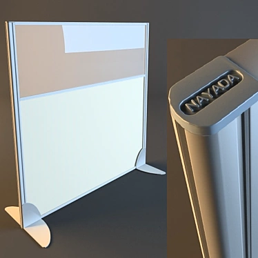 NAYADA-Blitz Mobile Partition: Versatile and Portable Solution 3D model image 1 