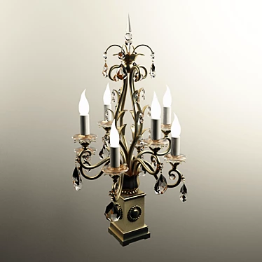 table lamp in candlestick