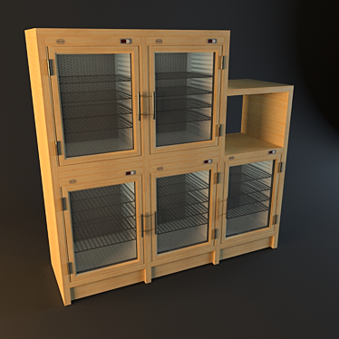 Chambrair Wine Cabinets: Stylish, Functional Storage 3D model image 1 